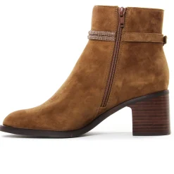 Boots Talon Mamzelle Ovino Velours Camel