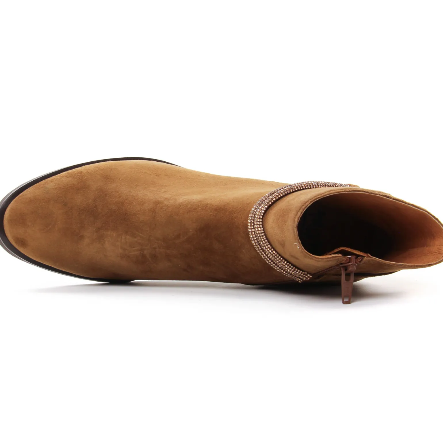 Boots Talon Mamzelle Ovino Velours Camel
