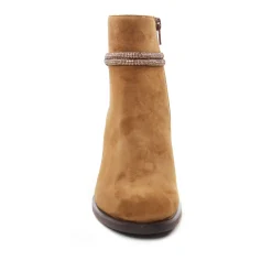 Boots Talon Mamzelle Ovino Velours Camel