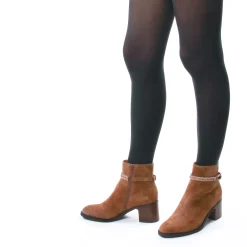 Boots Talon Mamzelle Ovino Velours Camel