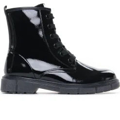 Bottines À Lacets Marco Tozzi 25282 Black Patent