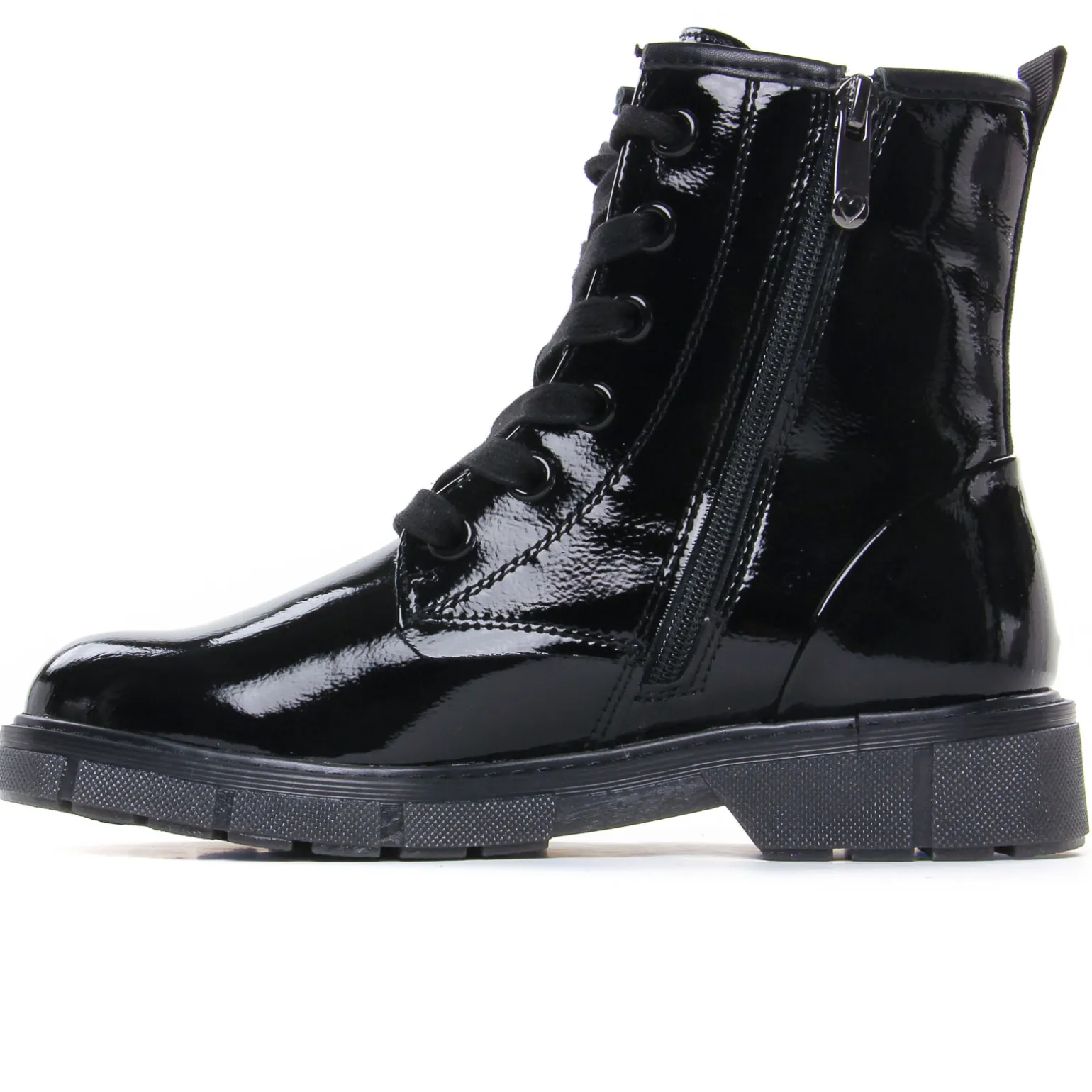 Bottines À Lacets Marco Tozzi 25282 Black Patent