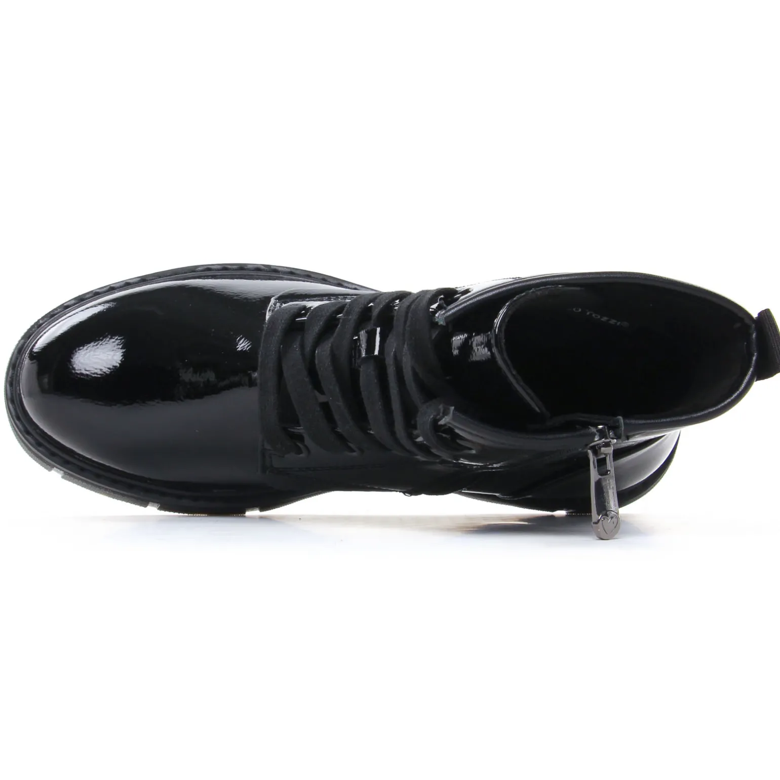 Bottines À Lacets Marco Tozzi 25282 Black Patent
