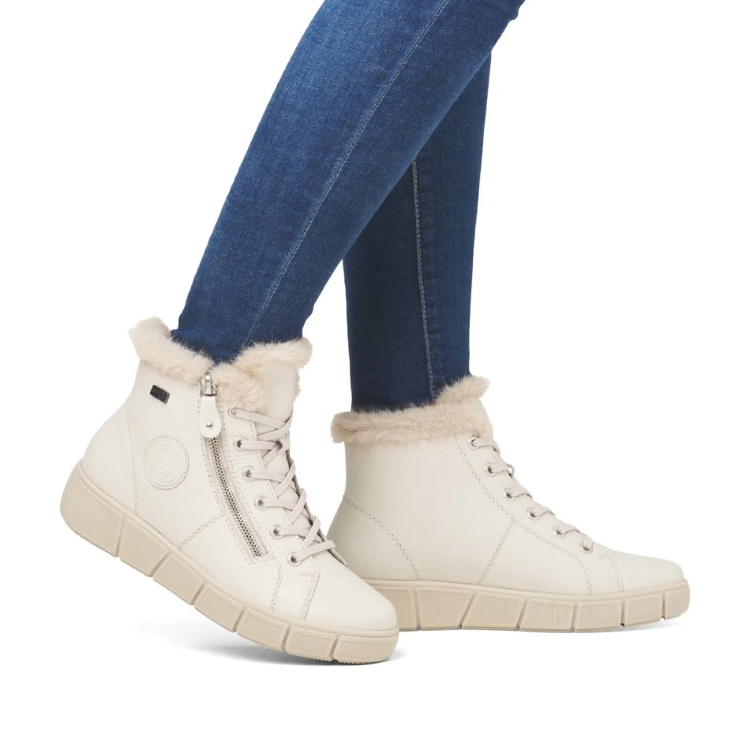 Bottines À Lacets Remonte D1T72-80 Beige