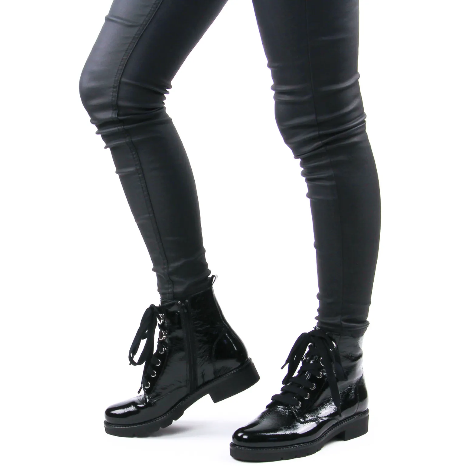 Bottines À Lacets Scarlatine Co77707 Ca Noir Naplack