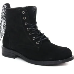 Bottines À Lacets Scarlatine Madonna Noir