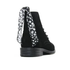 Bottines À Lacets Scarlatine Madonna Noir