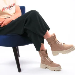 Bottines À Lacets Scarlatine H-2268 Vison