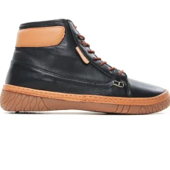 Bottines À Lacets Scarlatine Mina Noir