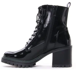 Bottines À Lacets Tamaris 25241 Black Patent