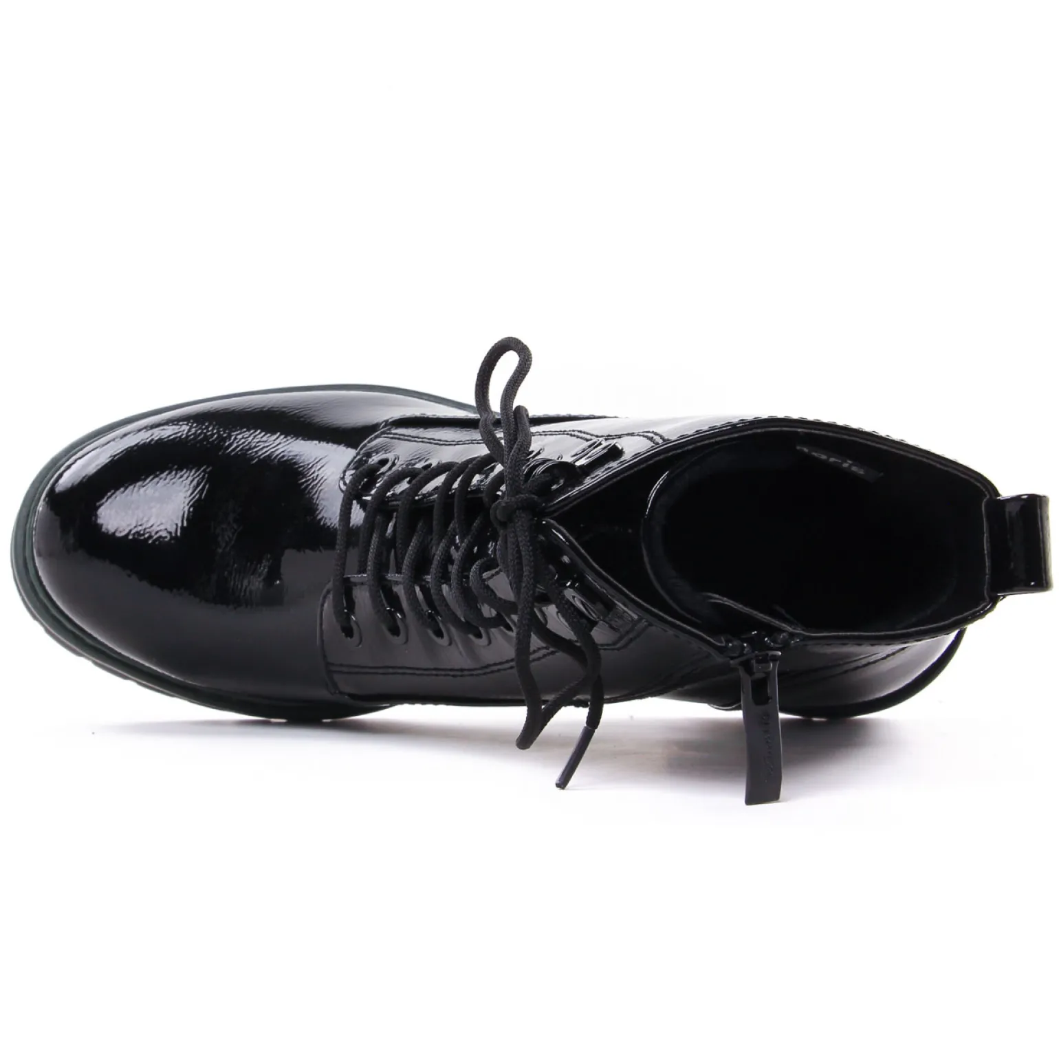 Bottines À Lacets Tamaris 25241 Black Patent