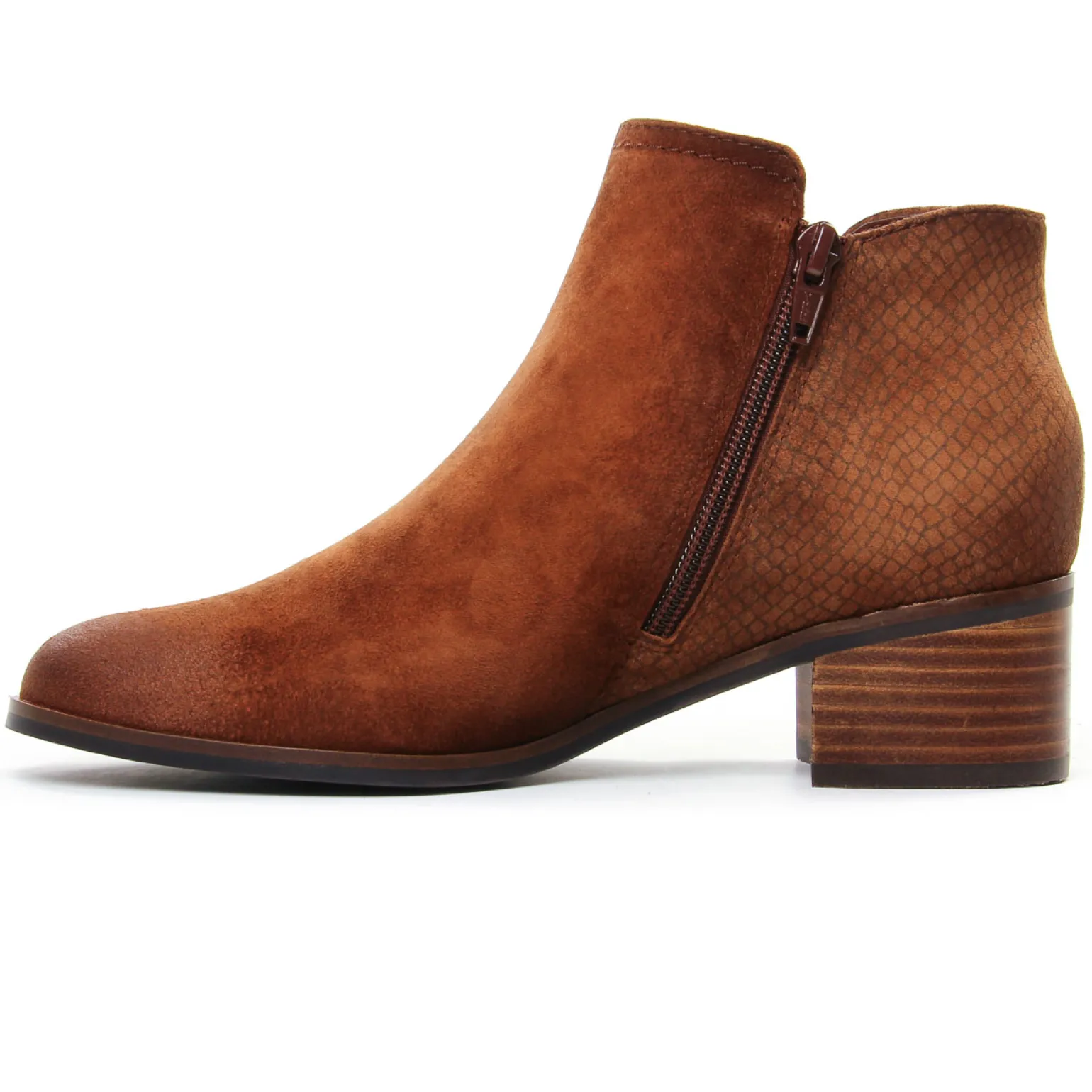 Bottines Talon Fugitive Racine Chataigne
