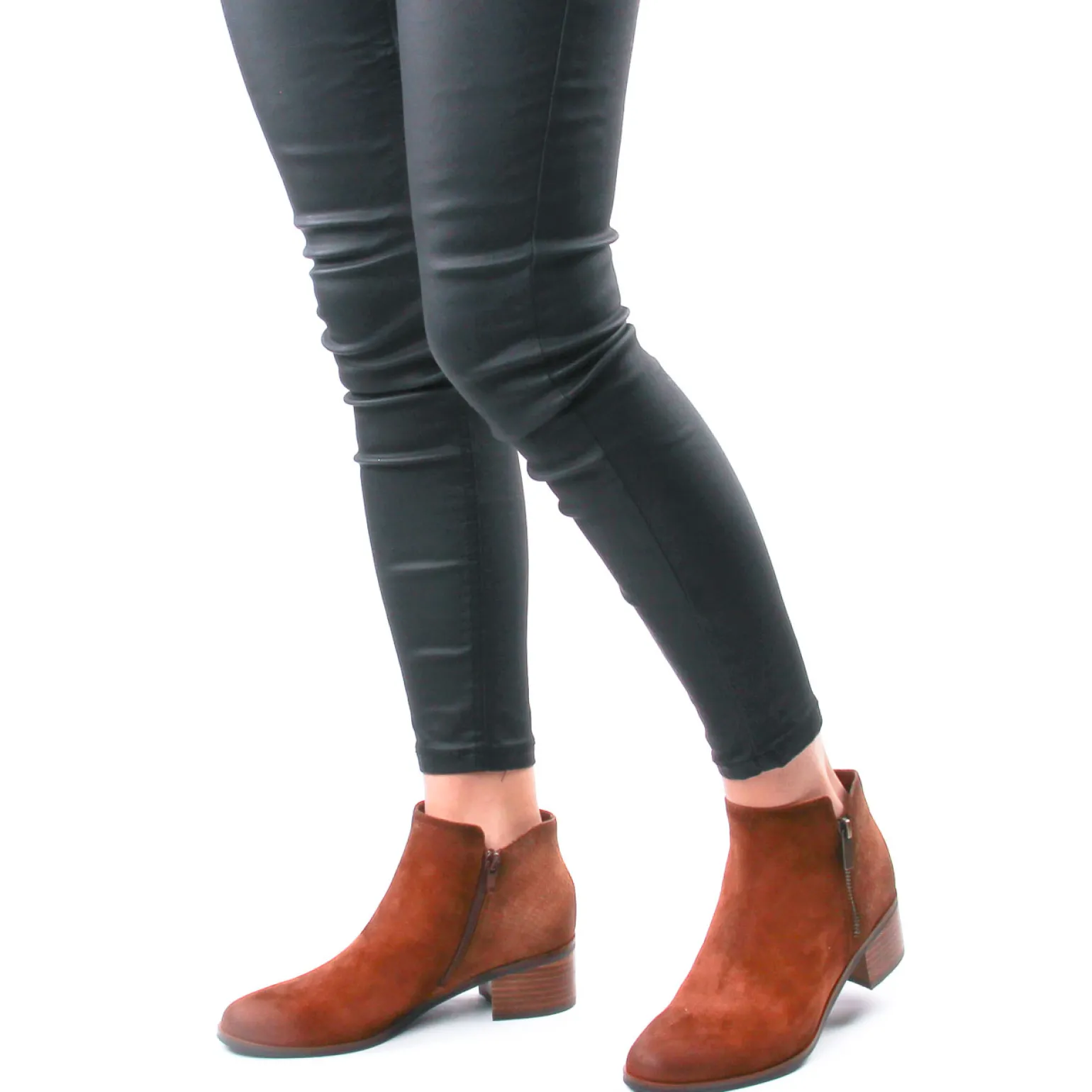 Bottines Talon Fugitive Racine Chataigne