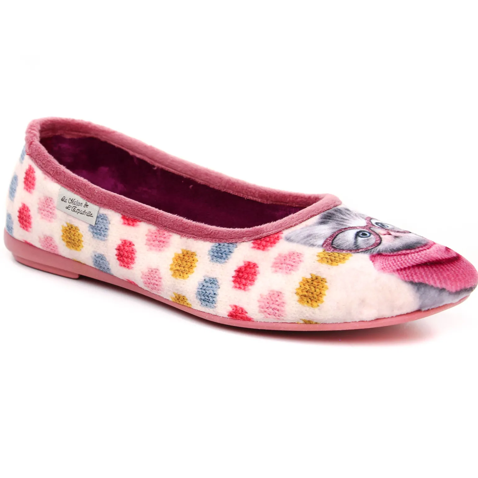Chaussons La Maison De L Espadrille 6040-7 Rose