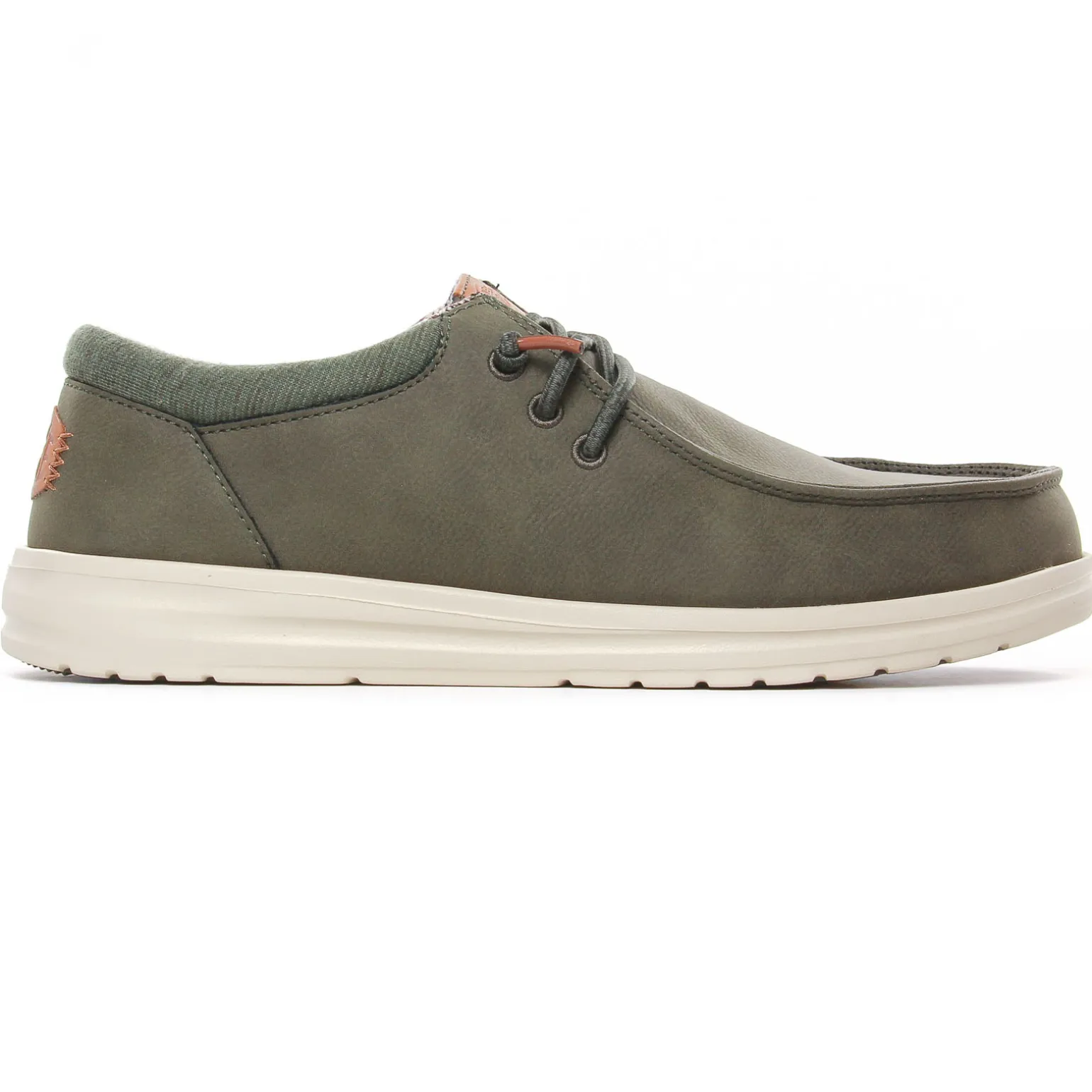 Chaussures Basses À Lacets Hey Dude Wally Classic 43352 Olive
