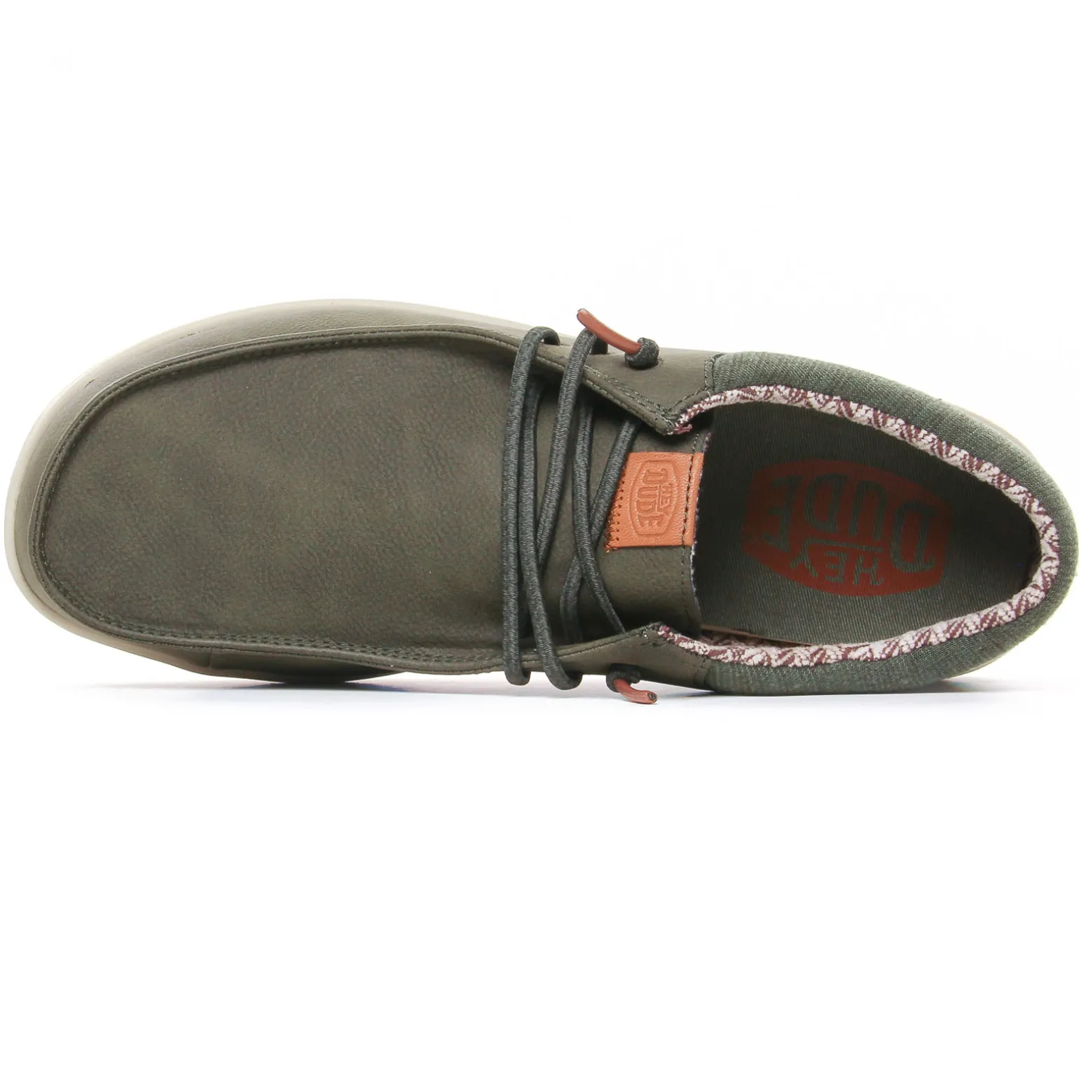 Chaussures Basses À Lacets Hey Dude Wally Classic 43352 Olive