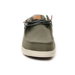Chaussures Basses À Lacets Hey Dude Wally Classic 43352 Olive
