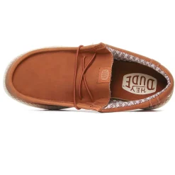 Chaussures Basses À Lacets Hey Dude Wally Classic Xtra Wide Tan