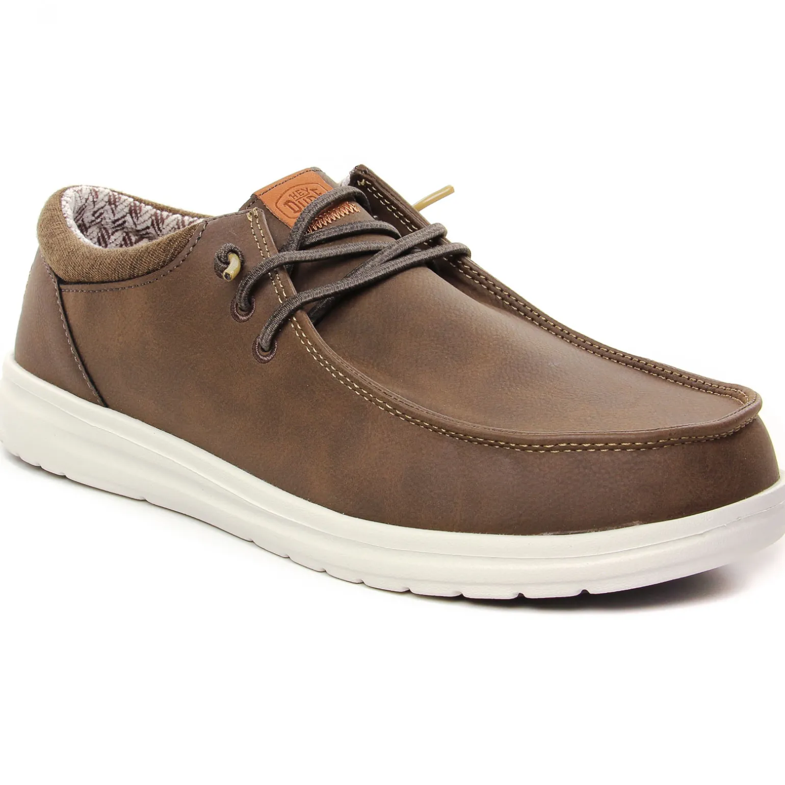 Chaussures Basses À Lacets Hey Dude Wally Classic 43352 Brown
