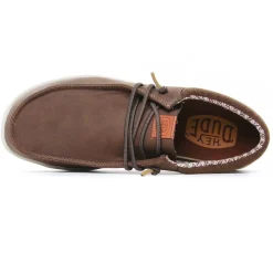 Chaussures Basses À Lacets Hey Dude Wally Classic 43352 Brown