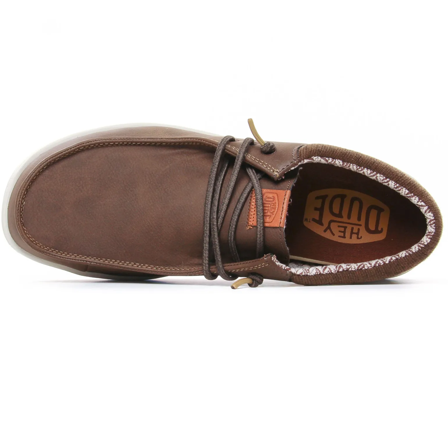 Chaussures Basses À Lacets Hey Dude Wally Classic 43352 Brown