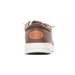 Chaussures Basses À Lacets Hey Dude Wally Classic 43352 Brown