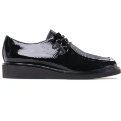 Derbys Compensées Fugitive Choupi Vernis Noir