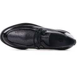 Derbys Compensées Fugitive Choupi Vernis Noir