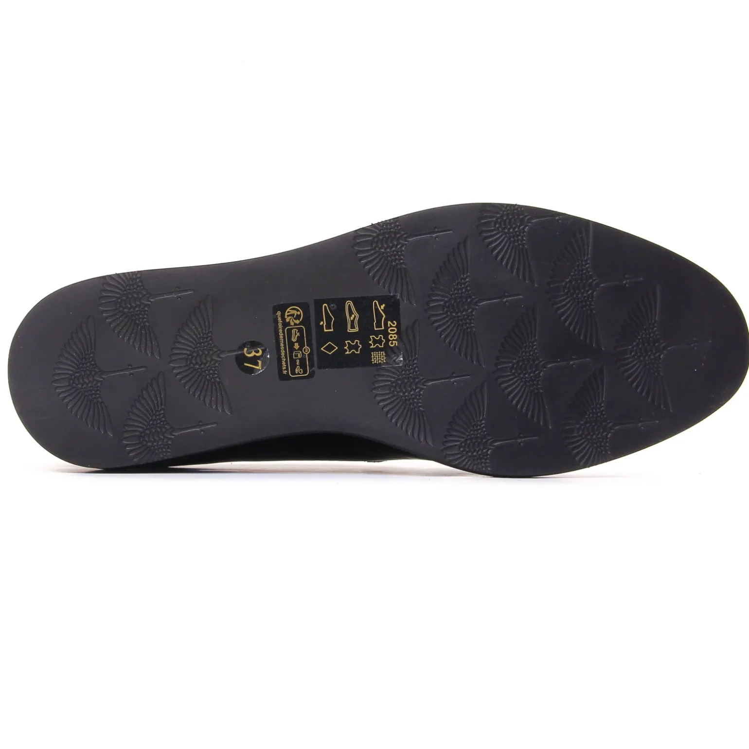 Derbys Compensées Fugitive Choupi Vernis Noir