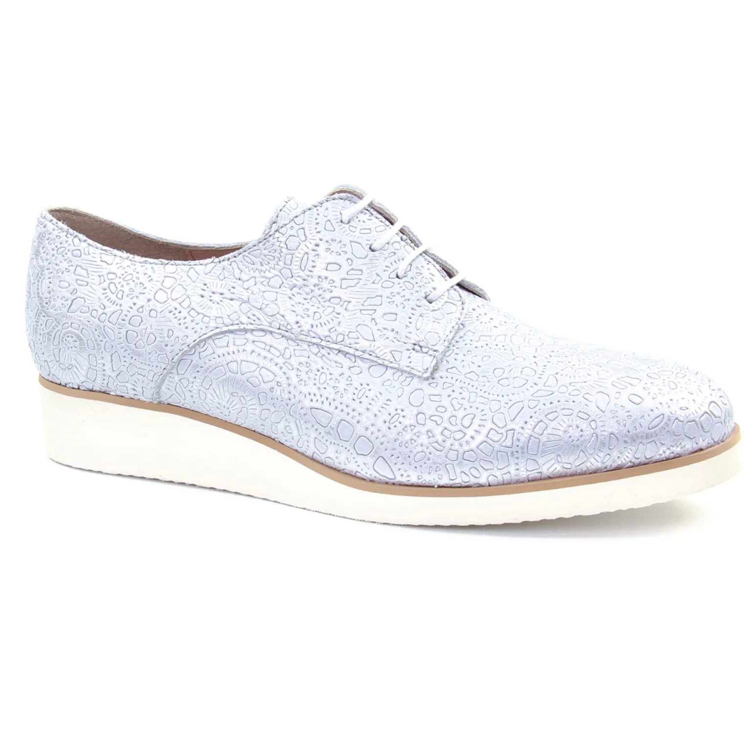 Derbys Compensées Scarlatine 22000 Ba Blanc