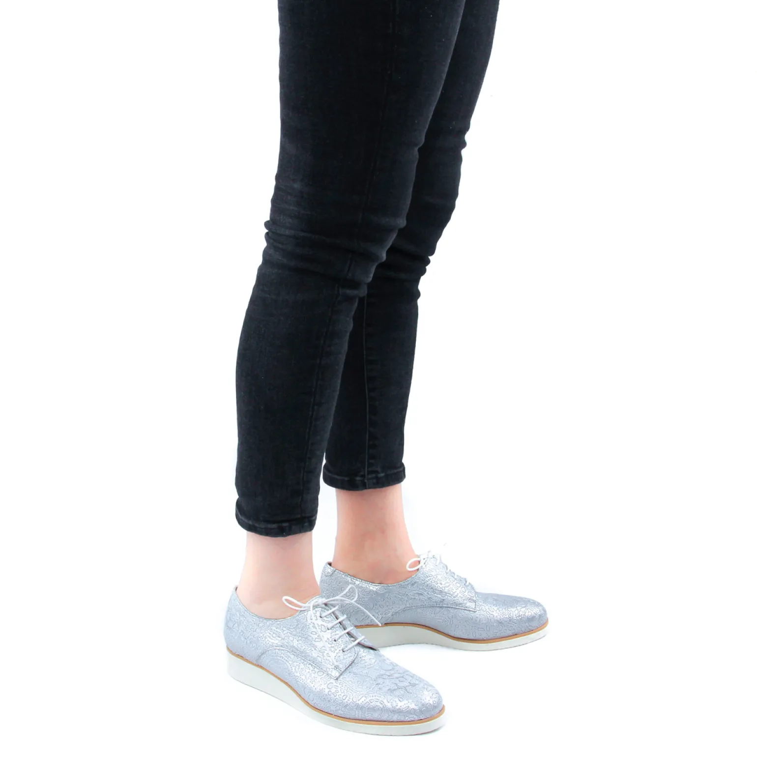 Derbys Compensées Scarlatine 22000 Ba Blanc