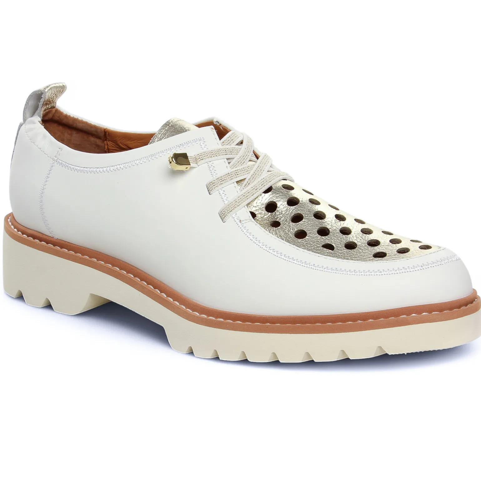 Derbys Fugitive Cylex Blanc Casse