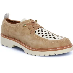 Derbys Fugitive Cylex Velour Tan