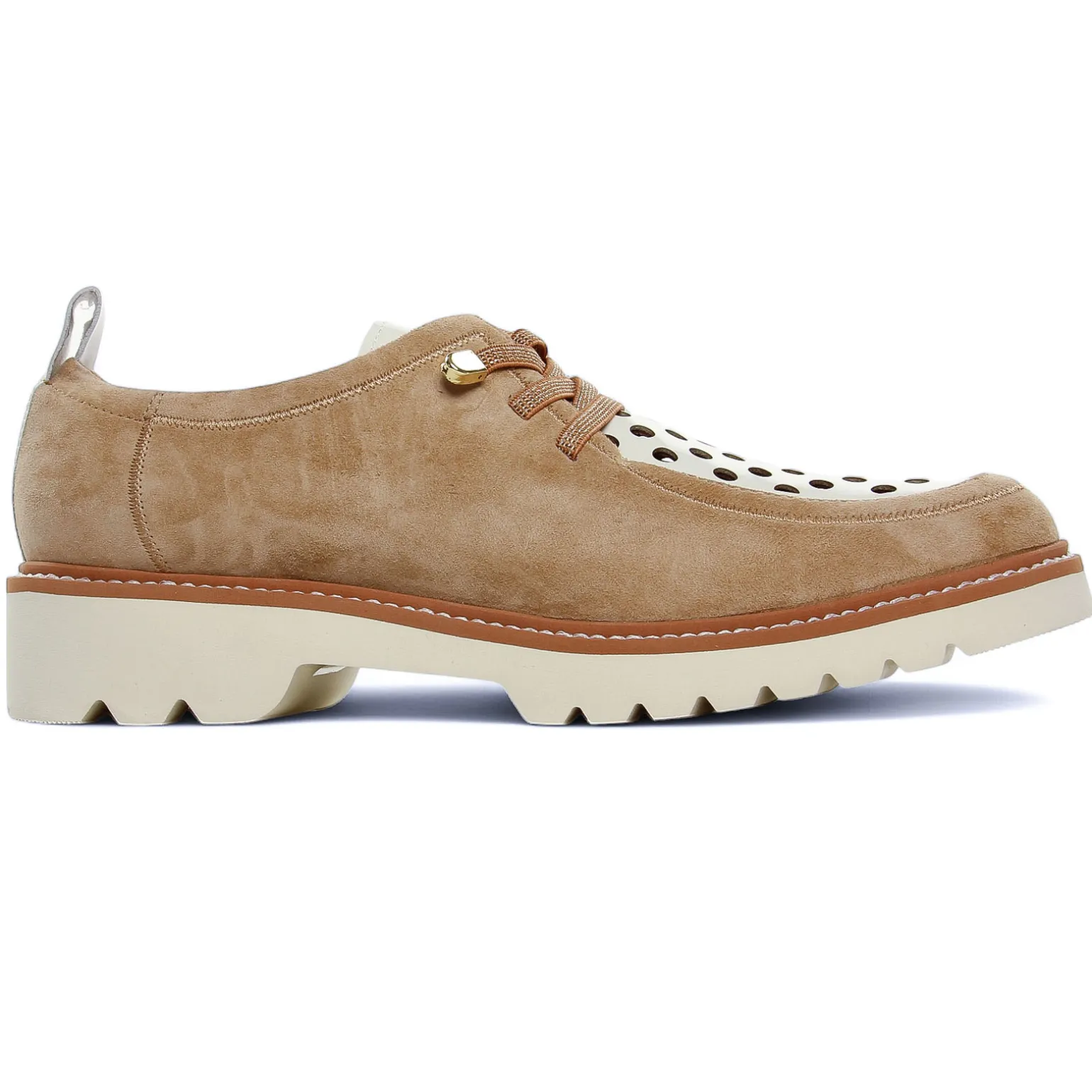 Derbys Fugitive Cylex Velour Tan