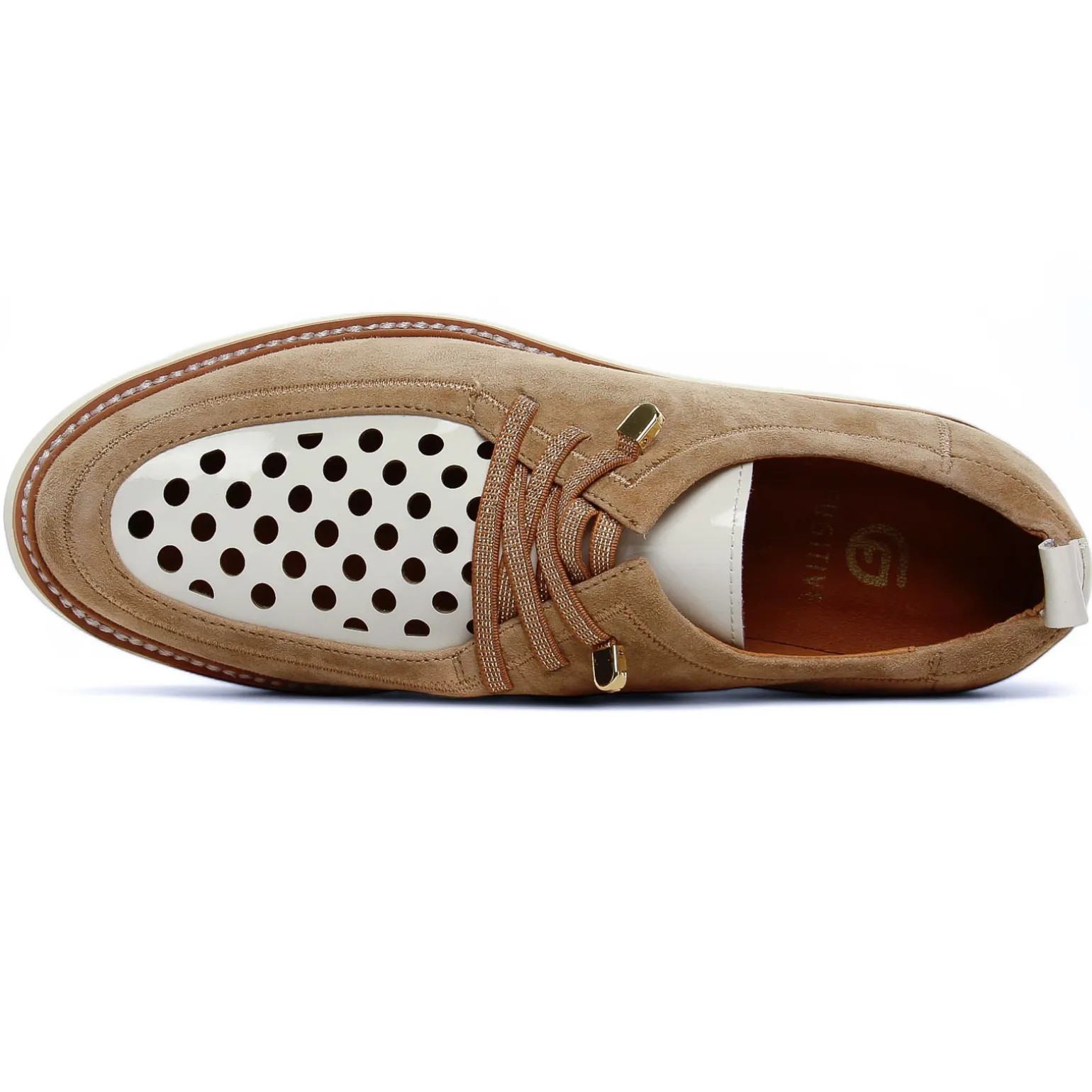 Derbys Fugitive Cylex Velour Tan