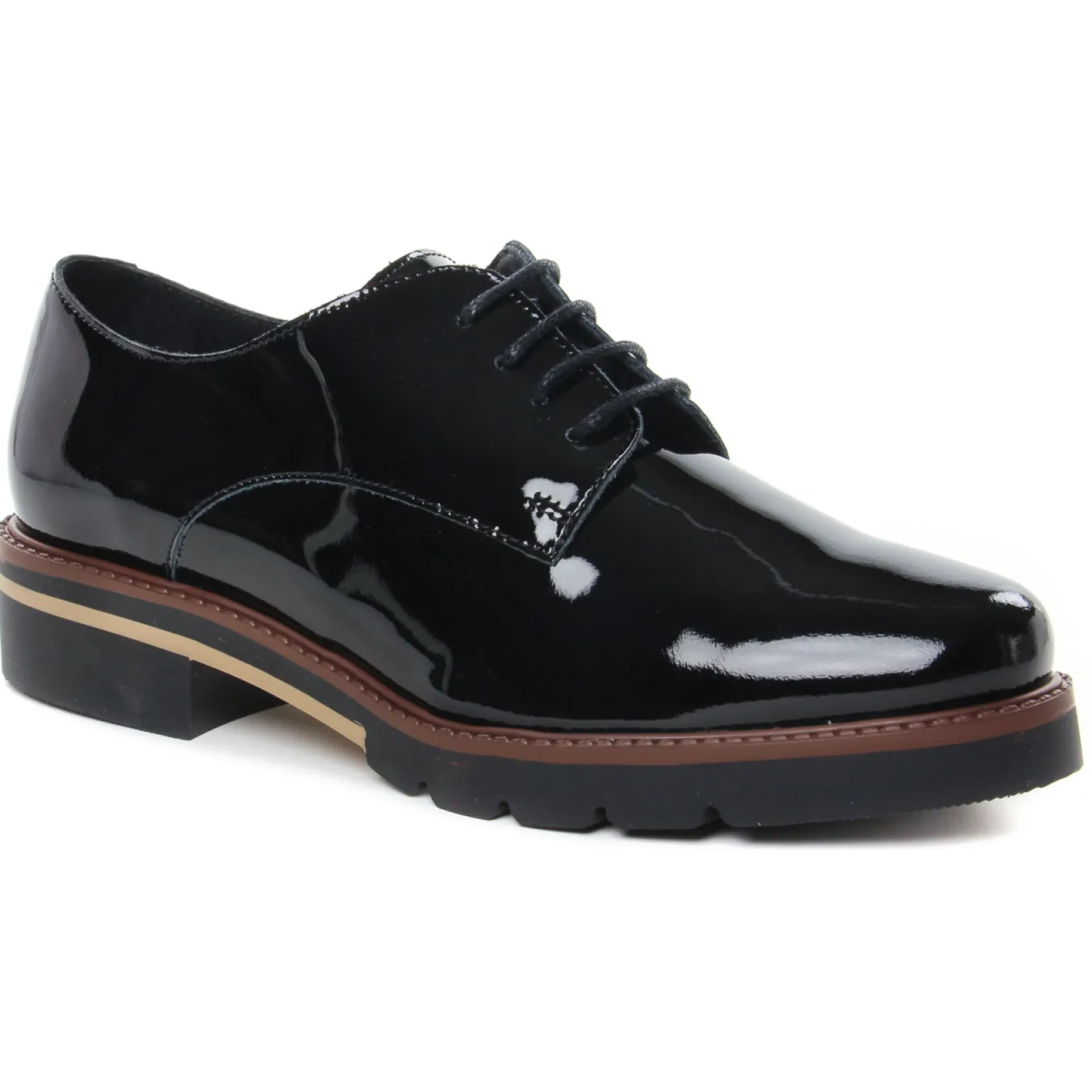 Derbys Scarlatine Co22034 Ct Vernis Noir