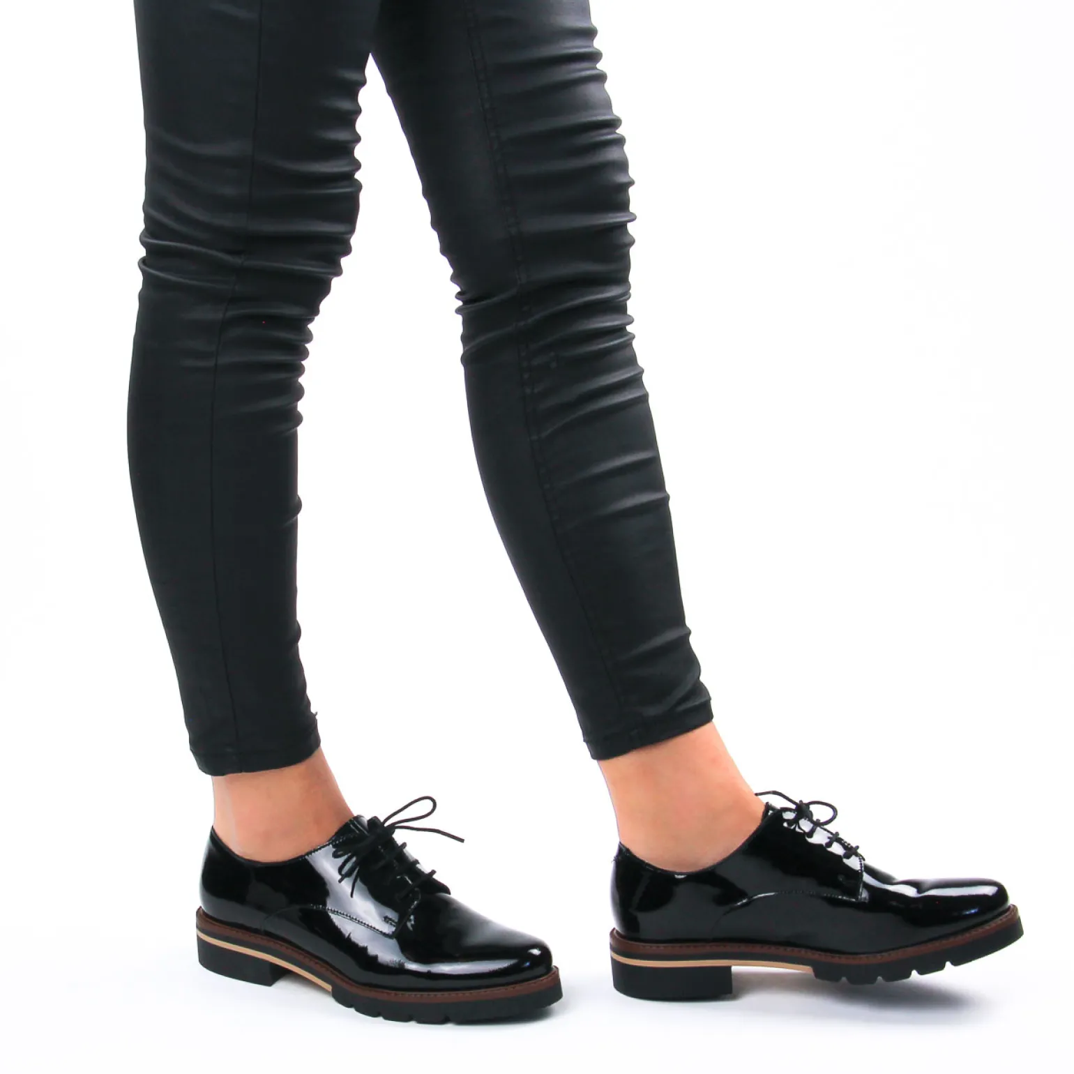 Derbys Scarlatine Co22034 Ct Vernis Noir