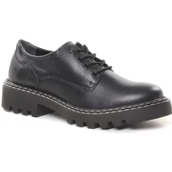 Derbys Tamaris 23742 Black Leather