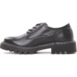 Derbys Tamaris 23742 Black Leather
