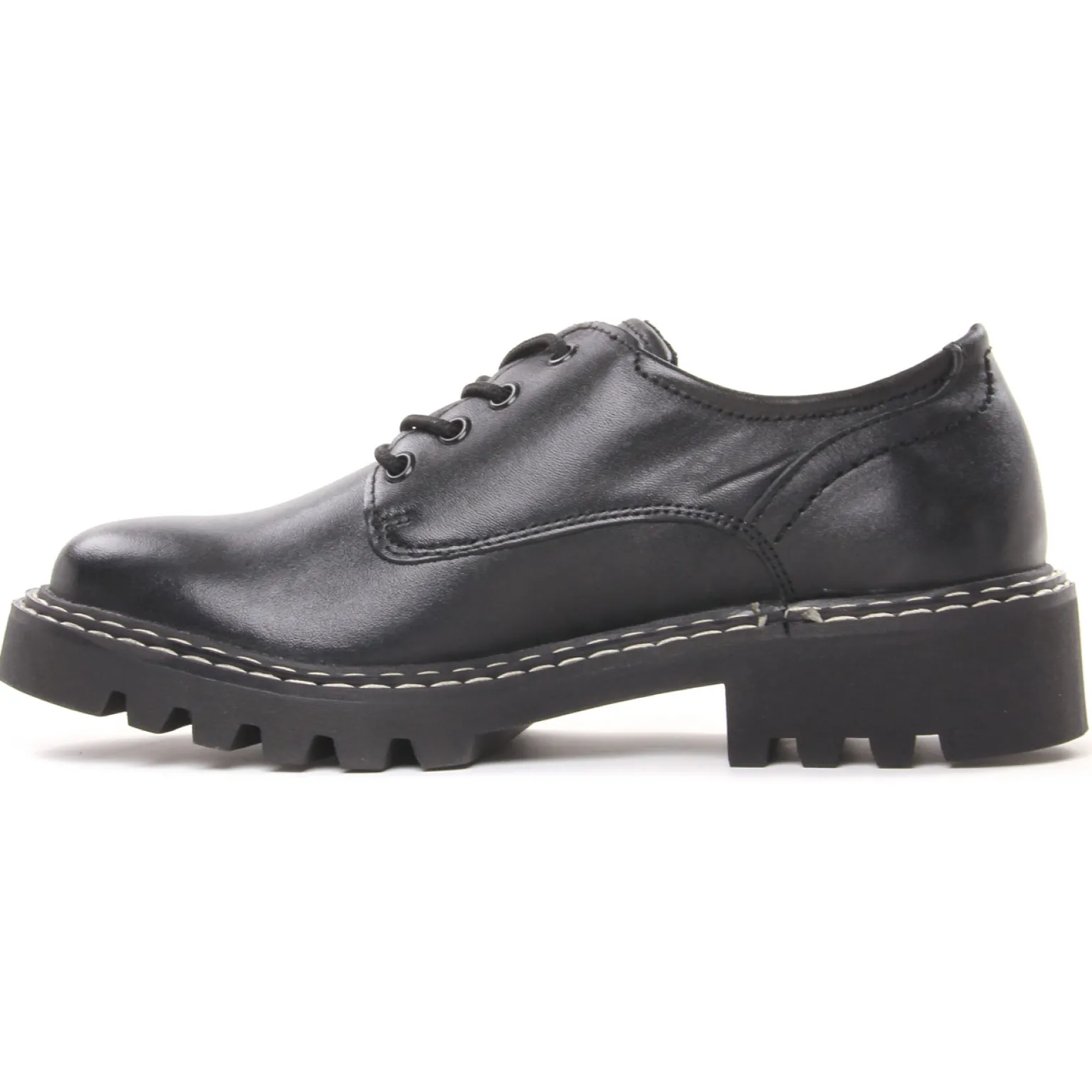 Derbys Tamaris 23742 Black Leather