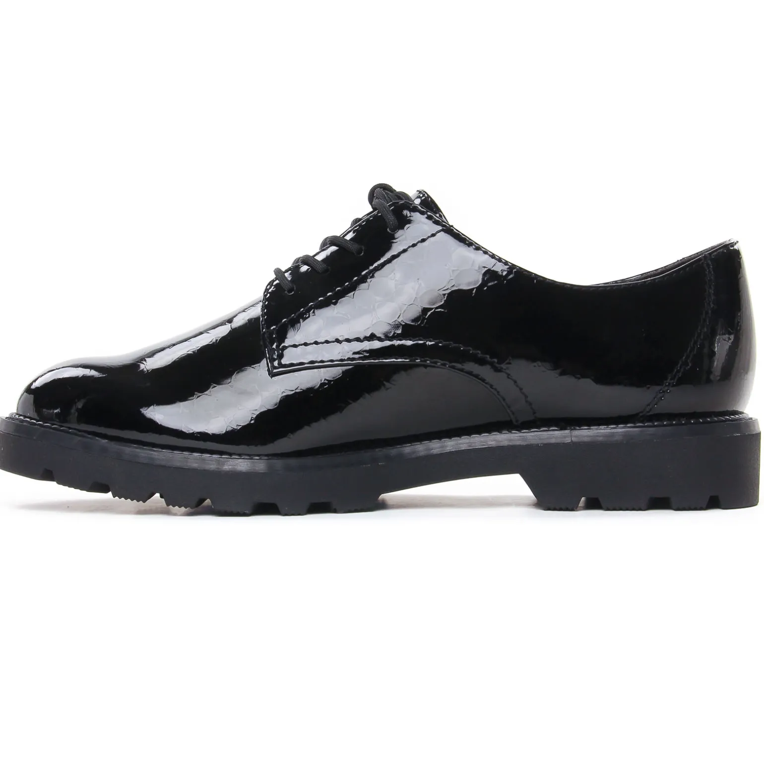 Derbys Tamaris 23605 Blk Patent Str