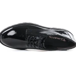 Derbys Tamaris 23605 Blk Patent Str