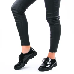 Derbys Tamaris 23605 Blk Patent Str