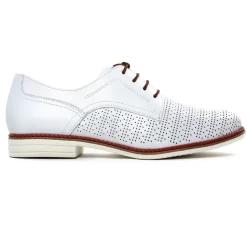 Derbys Tamaris 23200 White Cognac