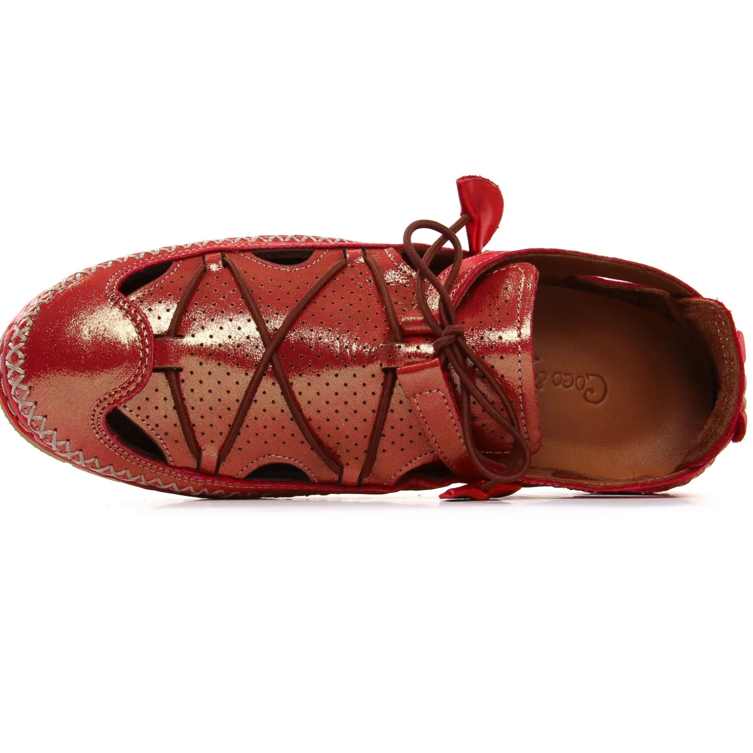 Espadrilles Coco Et Abricot Melinnew Rouge