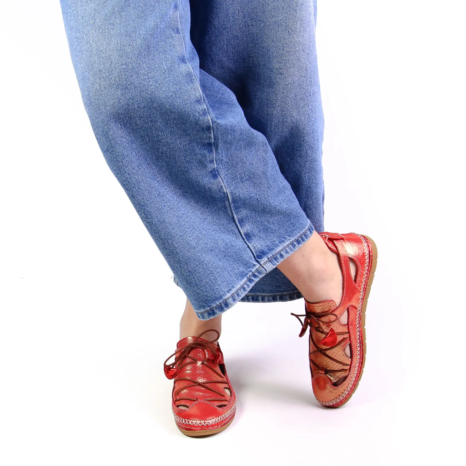 Espadrilles Coco Et Abricot Melinnew Rouge