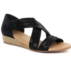 Espadrilles Compensées Cordes Scarlatine 44281 V Noir Gecos