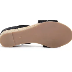 Espadrilles Compensées Cordes Scarlatine 44281 V Noir Gecos