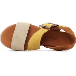 Espadrilles Compensées Eva Frutos 718 Beige Cuero