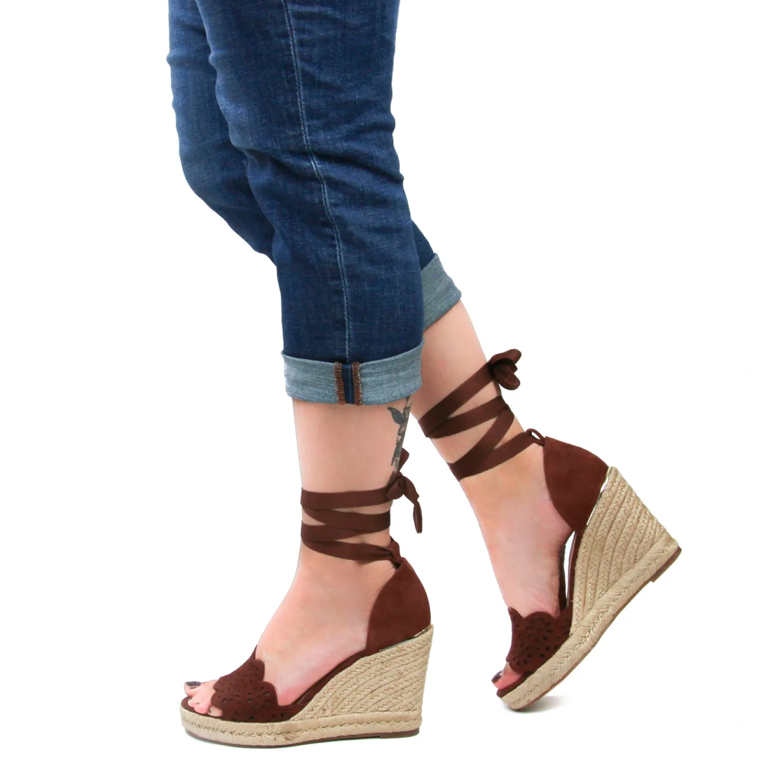 Espadrilles Compensées Tamaris 28393 Chocolate